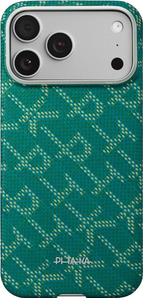 Pitaka Ultra slim Hülle iPhone 17 Pro – MagSafe-kompatibel – Kratzfester Kamerasteuerungsknopf – Aus Raumfahrt-tauglicher Aramidfaser gefertigt