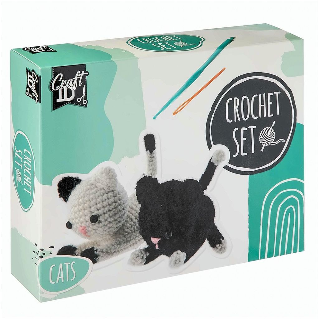 Craft ID Häkelset Katzen 13x6.5x10.5cm