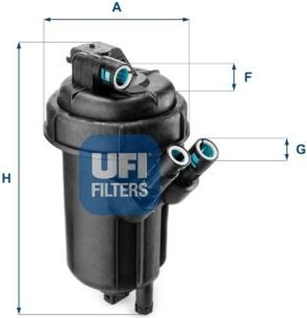 Filtre à carburant UFI 55.114.01 compatible avec Tigra OE 93186525