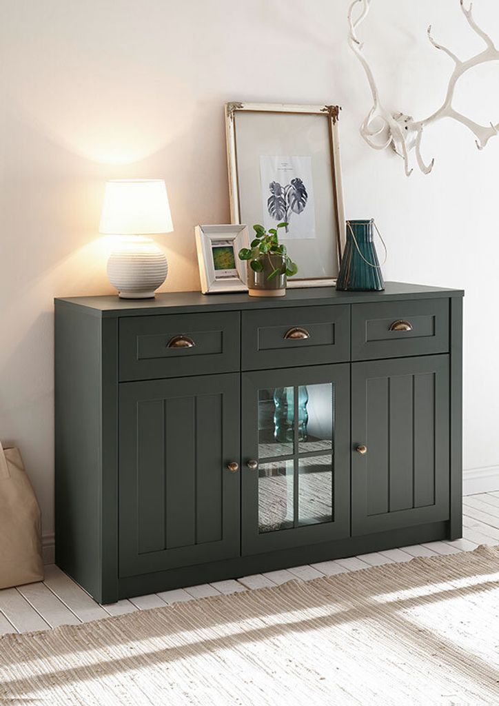 Ascot Sideboard Kommode Anrichte 130cm grün Landhaus