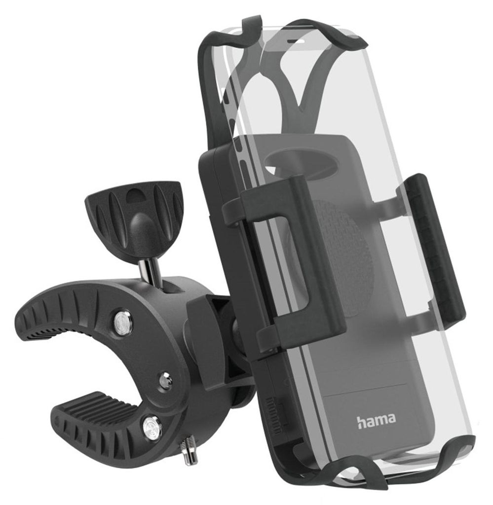 Hama Fahrrad-Handyhalterung Strong, universal, Schwarz Produktbild 