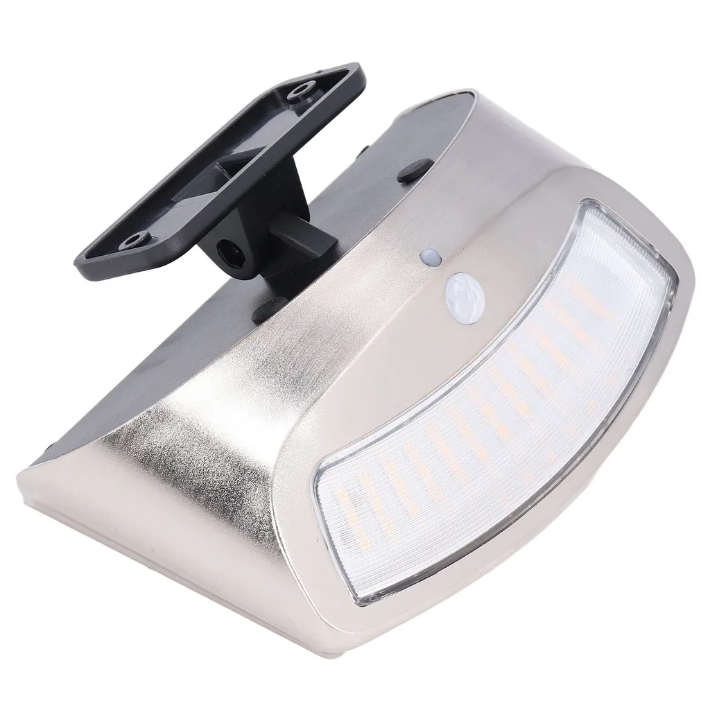 Lampe murale d'extérieur solaire LED avec détecteur pour jardin et cour