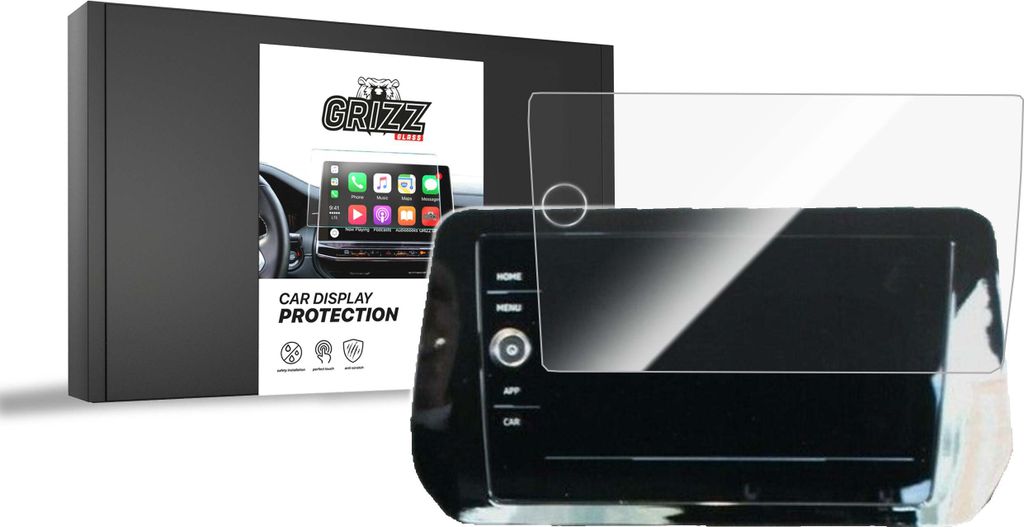Keramische Autodisplayfolie für Volkswagen T-Cross 8" (2024-2025), Grizz Protector
