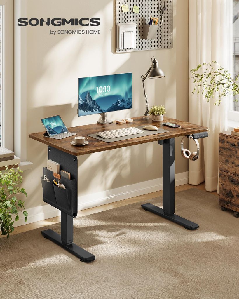 SONGMICS Elektricky výškově nastavitelný stůl, 100 cm, Obrázek produktu 