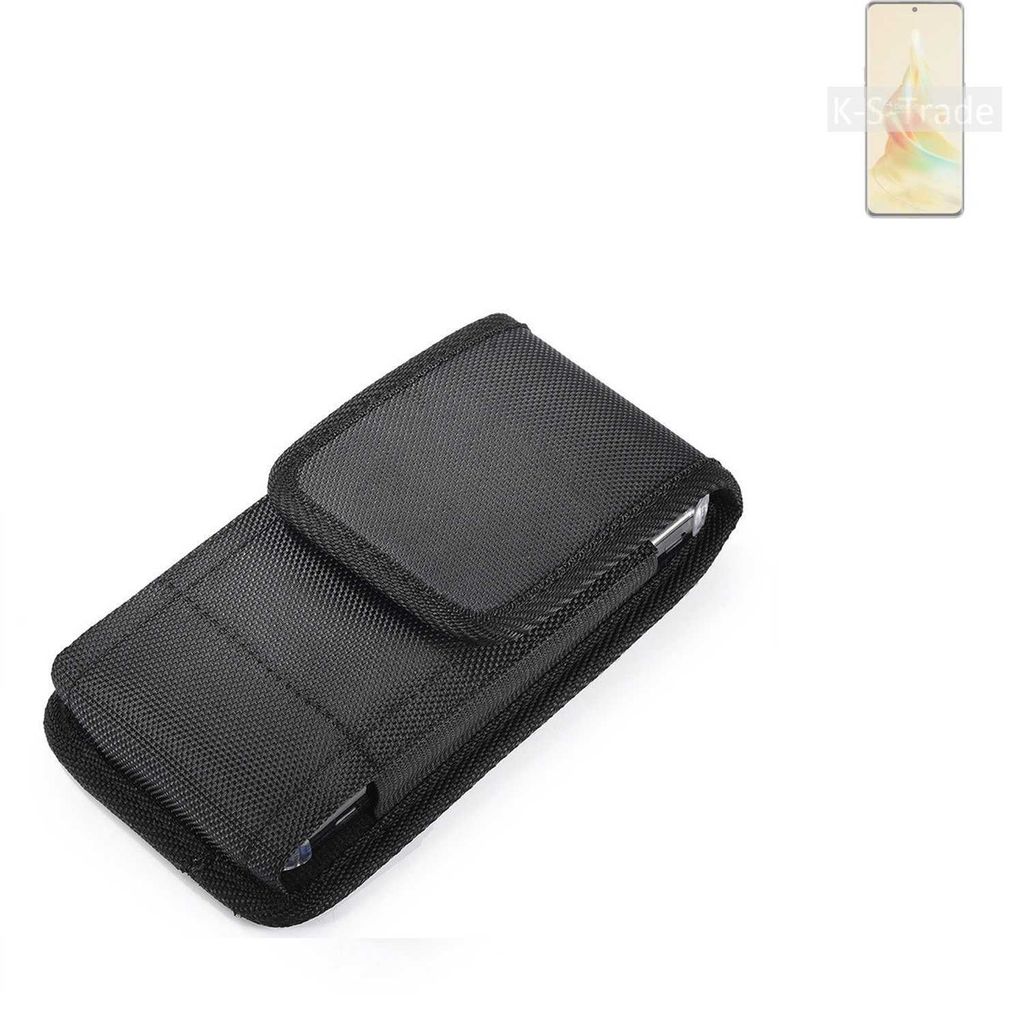 Holster Gürteltasche kompatibel mit Oppo Reno8 T 5G Holster Gürtel Tasche wasserabweisend Handy Hülle Schutz Hülle Outdoor schwarz K-S-Trade