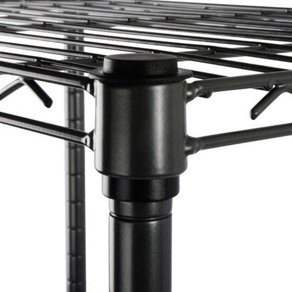 Metallregal Rocky | pulverbeschichtet schwarz | 5 Böden | Produktbild 