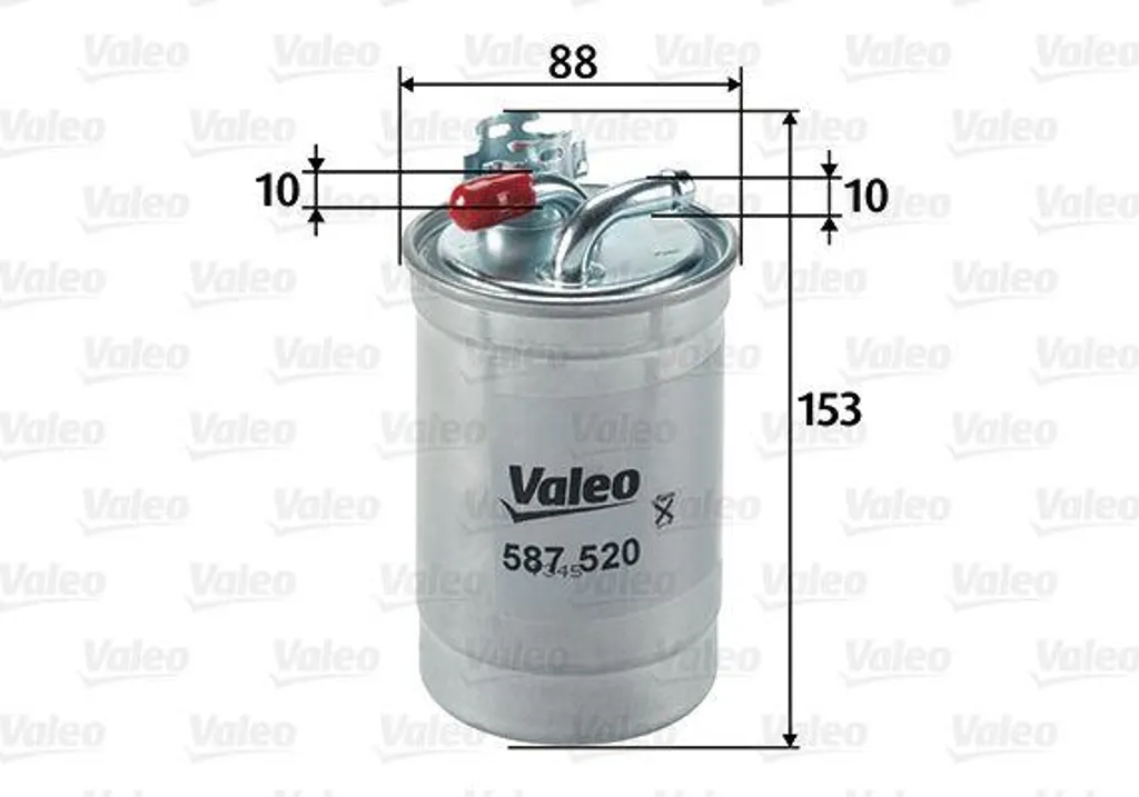 Filtre à carburant Valeo 587520 pour Audi A4 8E A6 4F OE 8E0127401