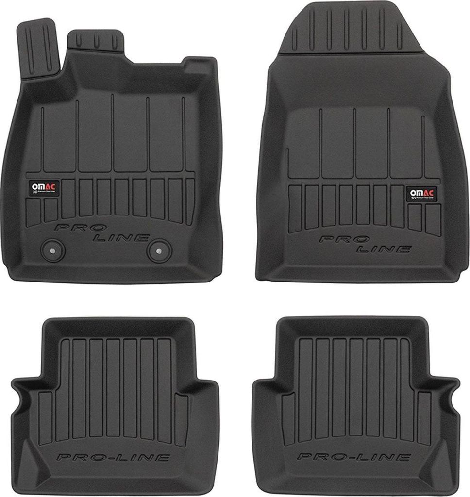 2008-2017 Dywaniki podłogowe Ford Fiesta TPE czarne 4 szt Zdjęcie produktu 