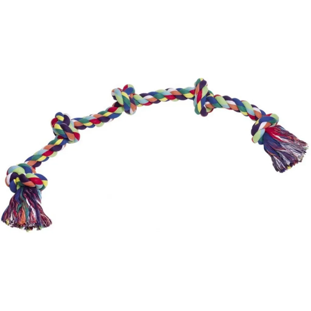 Corde de traction chien 1000 g Nobby Rope Toy 5 nœuds pour gros chiens