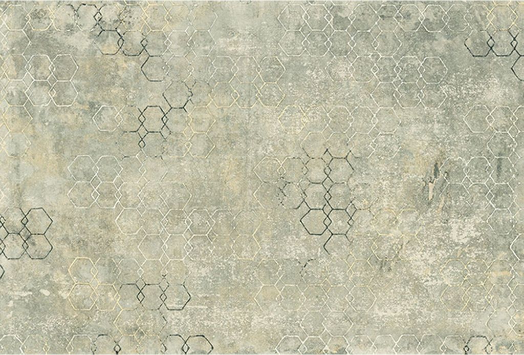Tadessi Fototapete | Grafik | 4.00 m x 2.70 m | Grün | Weiß | Wandbild | Digitaldruck