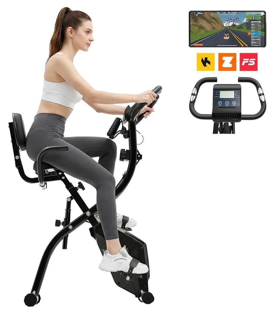 Vélo d'appartement pour entraînement cardio à la maison - Taille 150-175 cm