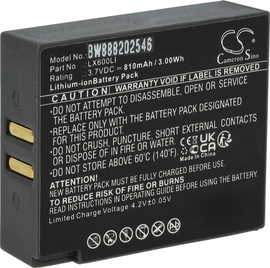 vhbw Akku kompatibel mit Eartec HUB, Hub Systems, HUB5S, UltraLITE, HUB HD Mini-Base Wireless Headset Kopfhörer (810 mAh, 3,7 V, Li-Ion)