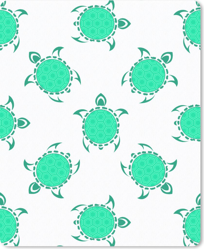 MuchoWow Mauspad Mousepad Kartusche - Schildkröte - Grün 19x23 cm - Mousepads - Maus Mat - Pad - Mausunterlage - Mauspads - Spielen