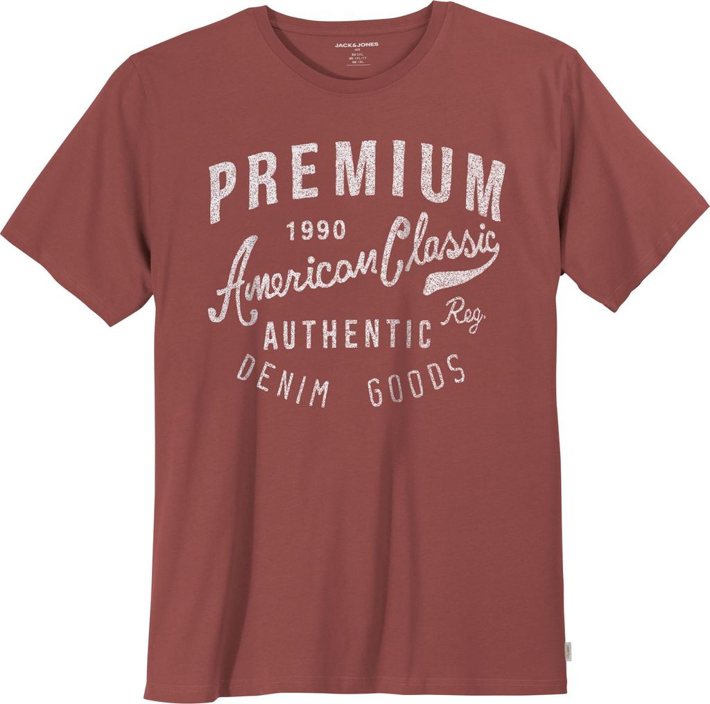 Jack&Jones Übergrößen T-Shirt bordeaux JPRBLUALEX