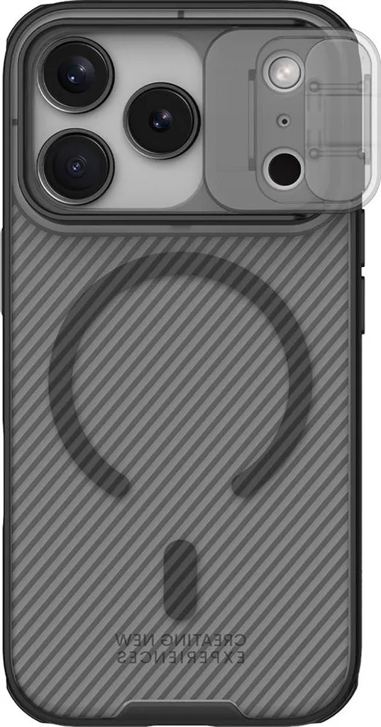 Coque de protection magnétique iPhone 17 Pro avec cache caméra