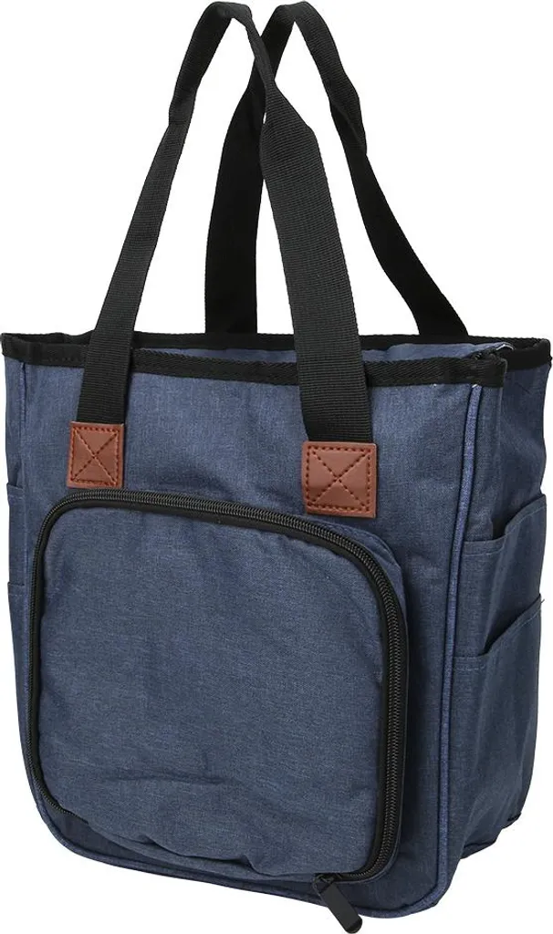Sac Anti-nœuds pour Pelotes de Laine et Crochet Finition Oxford Bleu