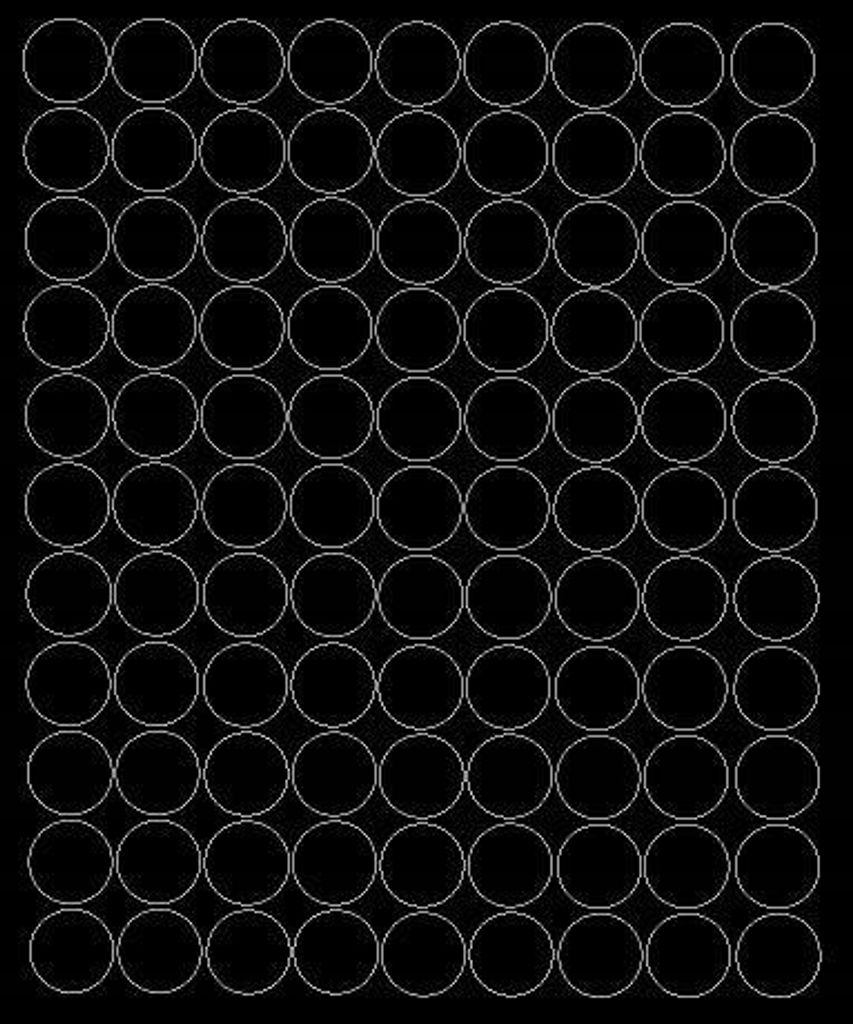 Autocollants ronds, diamètre 4 cm, 99 pièces, noir brillant Image du produit 