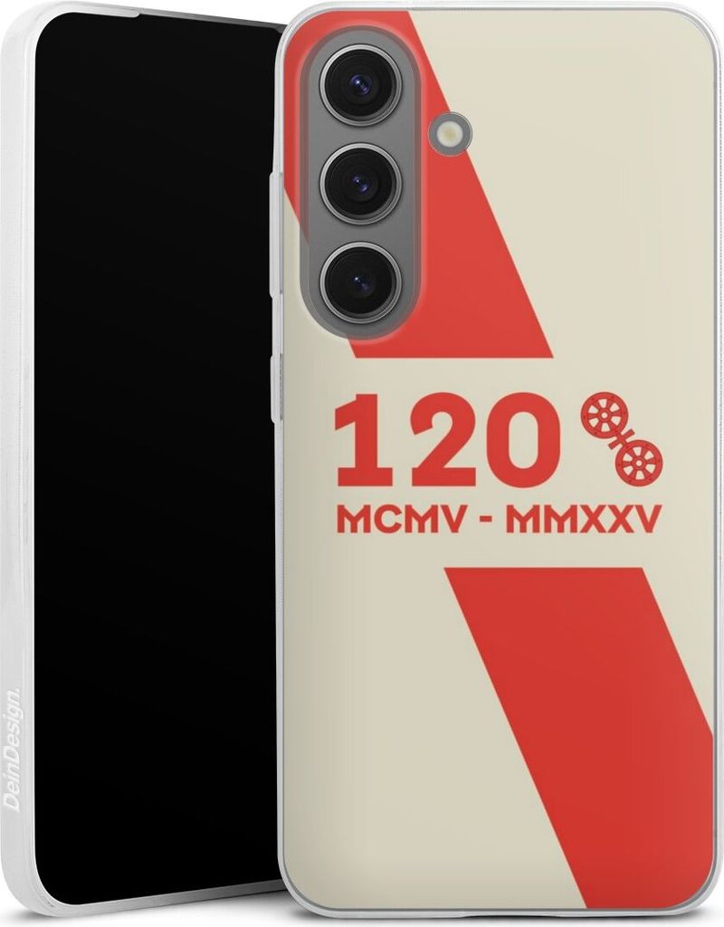DeinDesign Slim Hülle für Samsung Galaxy S25 Silikon Case Ultra Dünn Handyhülle 1. FSV Mainz 05 E.V. 120 Jahre Bundesliga