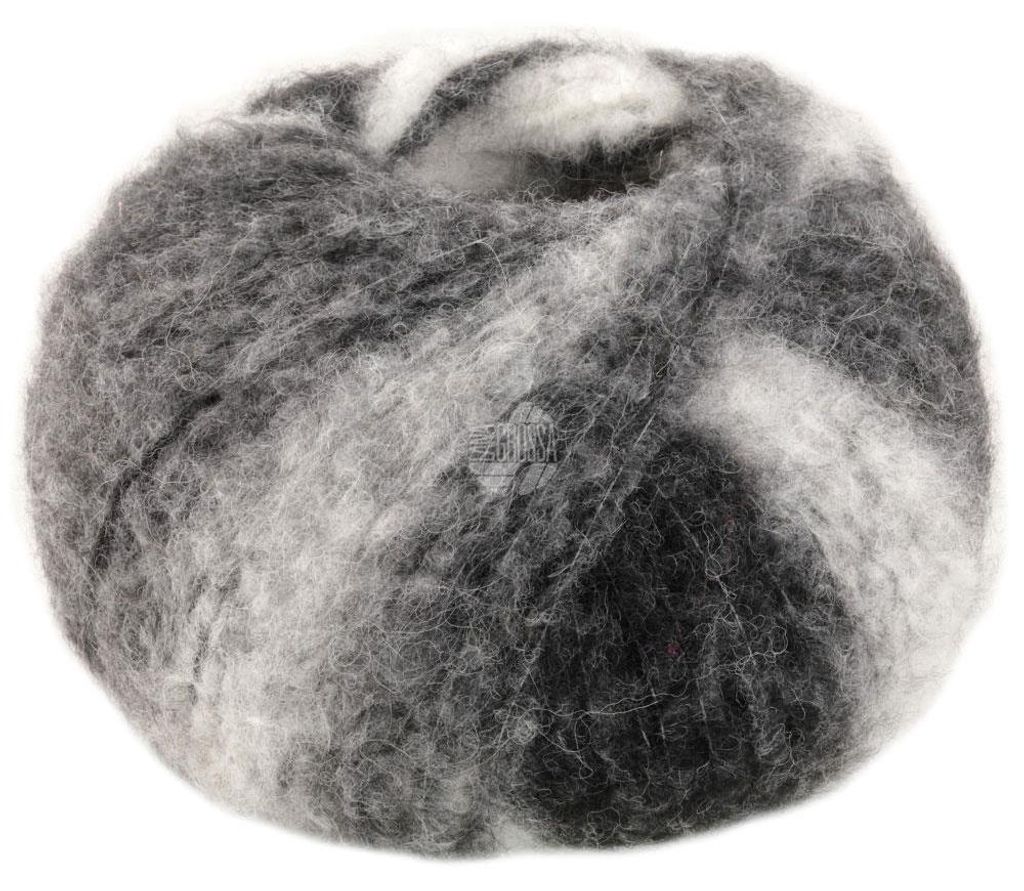 Lana Grossa - Gigante 0012 silber- hell- dunkelgrau Produktbild 