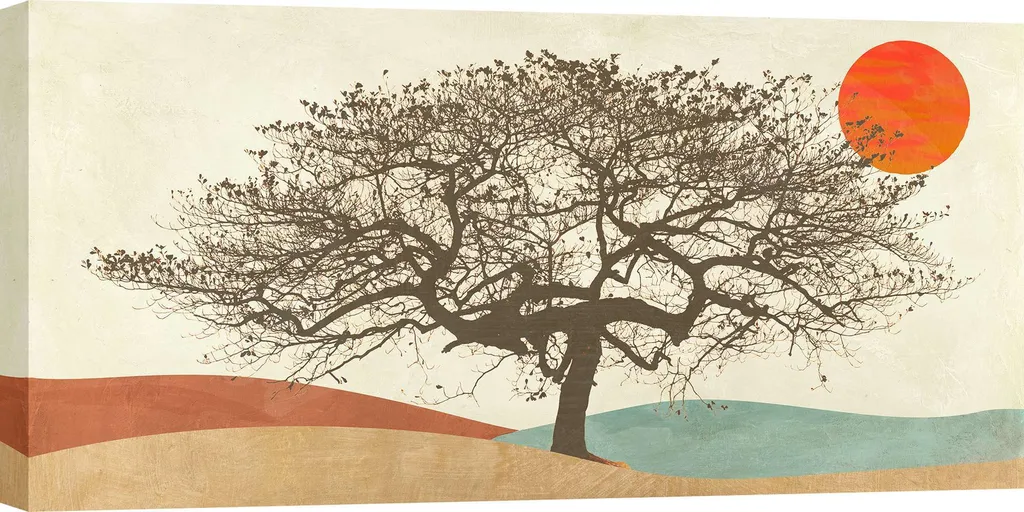 Offerta Quadro Tela 70x35 cm Sayaka Miko Albero della Pace
