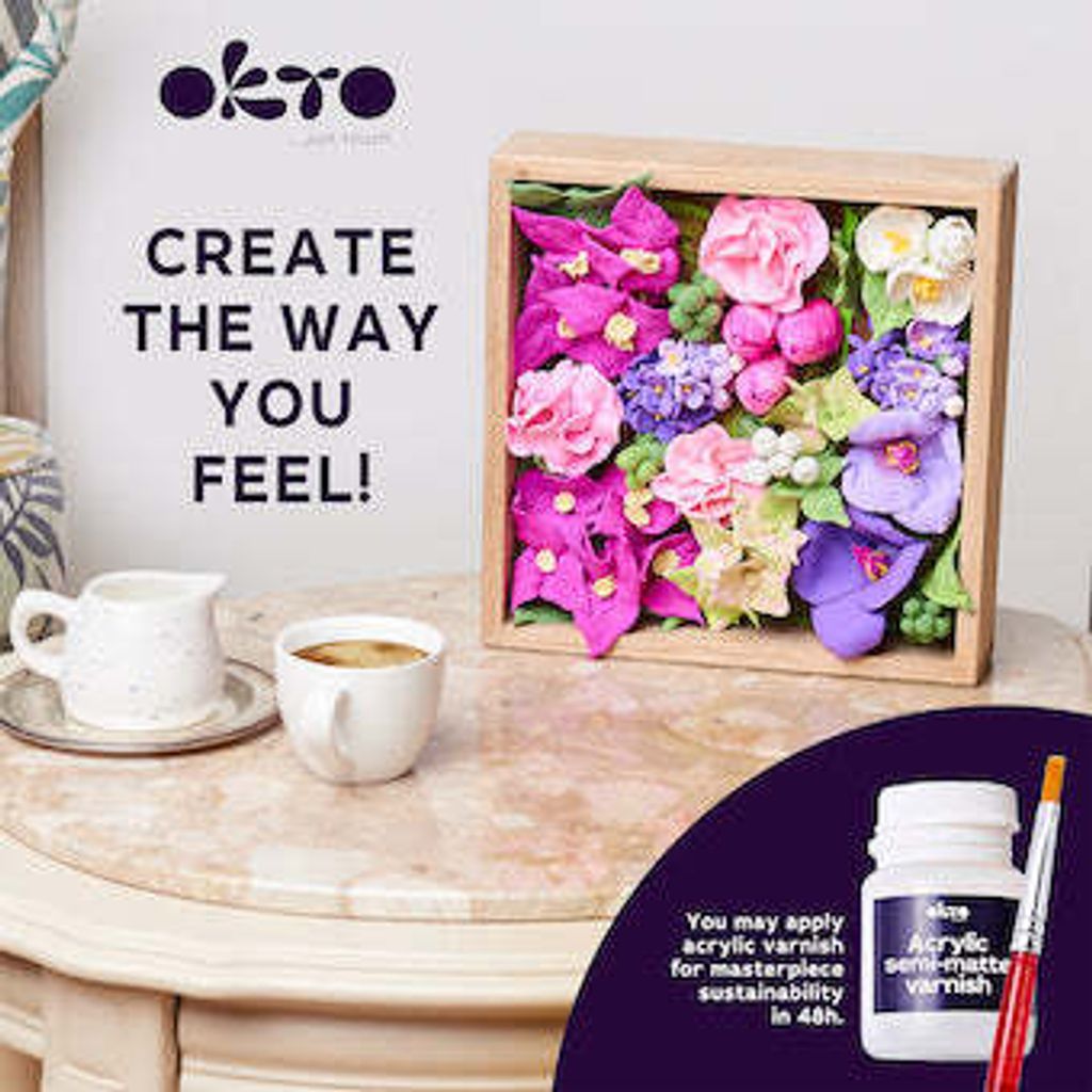 WIKY OKTO INSPIRATION Výtvarná modelovací sada DIY kvetiny Obrázok produktu 8