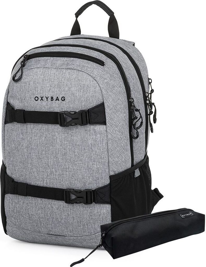 Oxybag Studentský batoh + etue - OXY Sport Grey Melange Obrázek produktu 