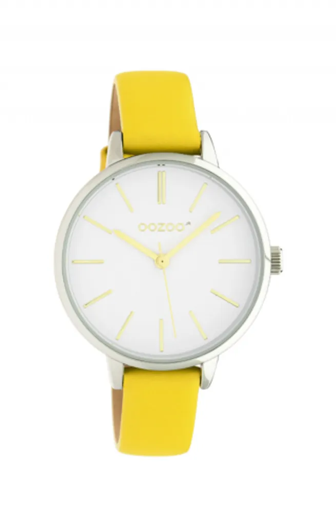 Montre Enfant Oozoo JR312 Jaune : Lecture Facile et Cuir Anti-Irritation