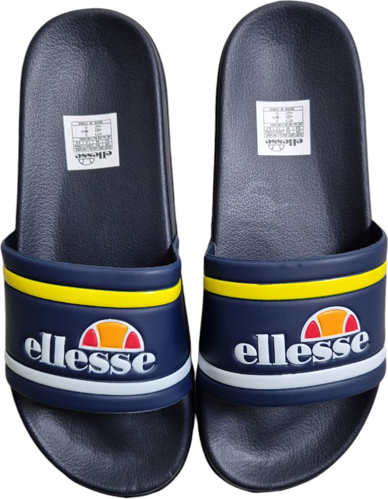 Ellesse Herren Badeschlappen Lion Navy/Gelb Größe 42 Produktbild 