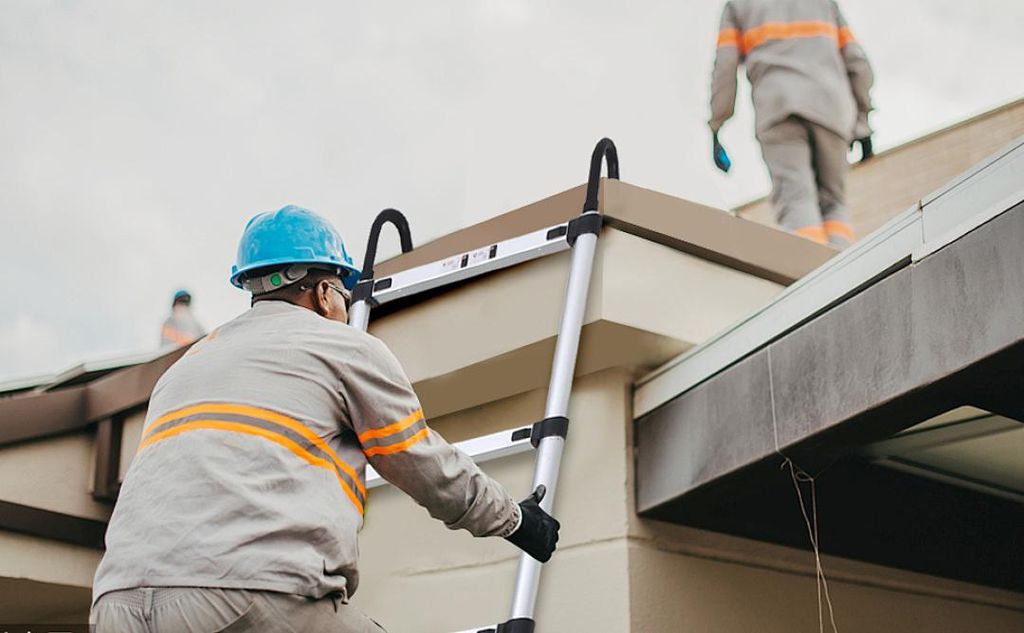 SWANEW Teleskopleiter Mit Haken Ausziehleiter  bis 150kg Produktbild 