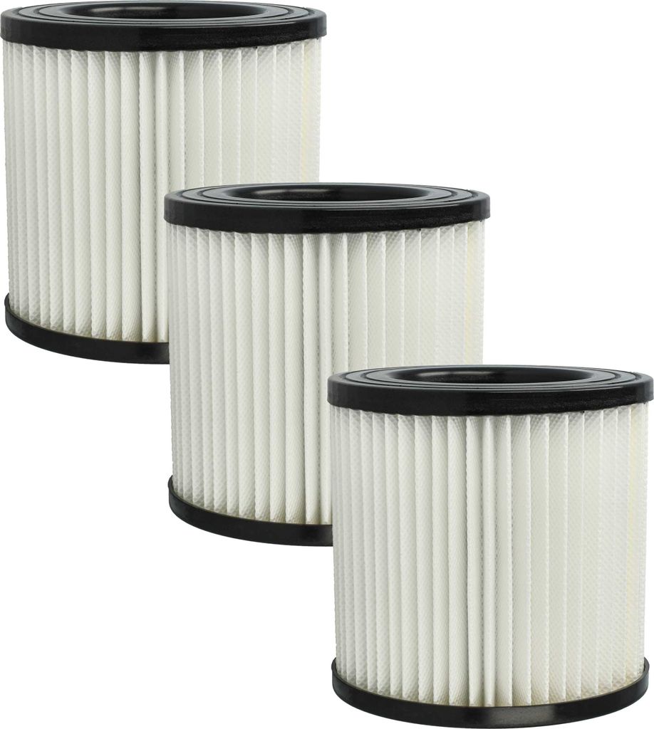 vhbw 3x Staubsaugerfilter kompatibel mit Stanley SXVC20XTE Staubsauger - HEPA-Filter Weiß