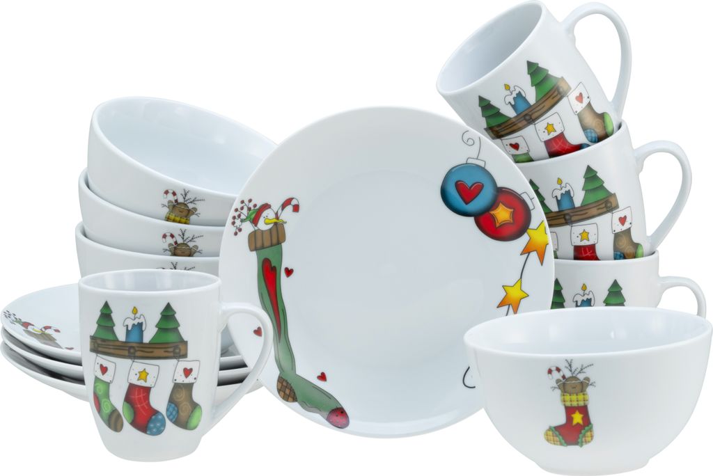 CreaTable, 21848, Luna Socken, Frühstücksset 12-tlg, Produktbild 