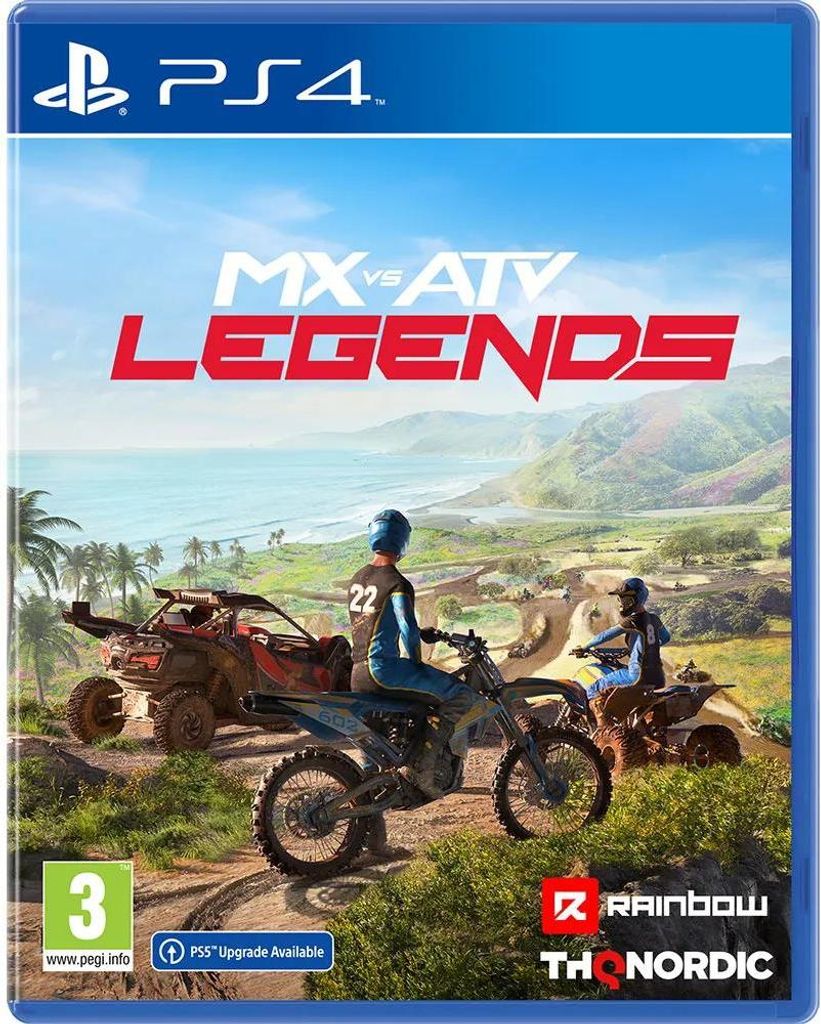 The cover art for the video game MX vs ATV Legends for PlayStation 4.