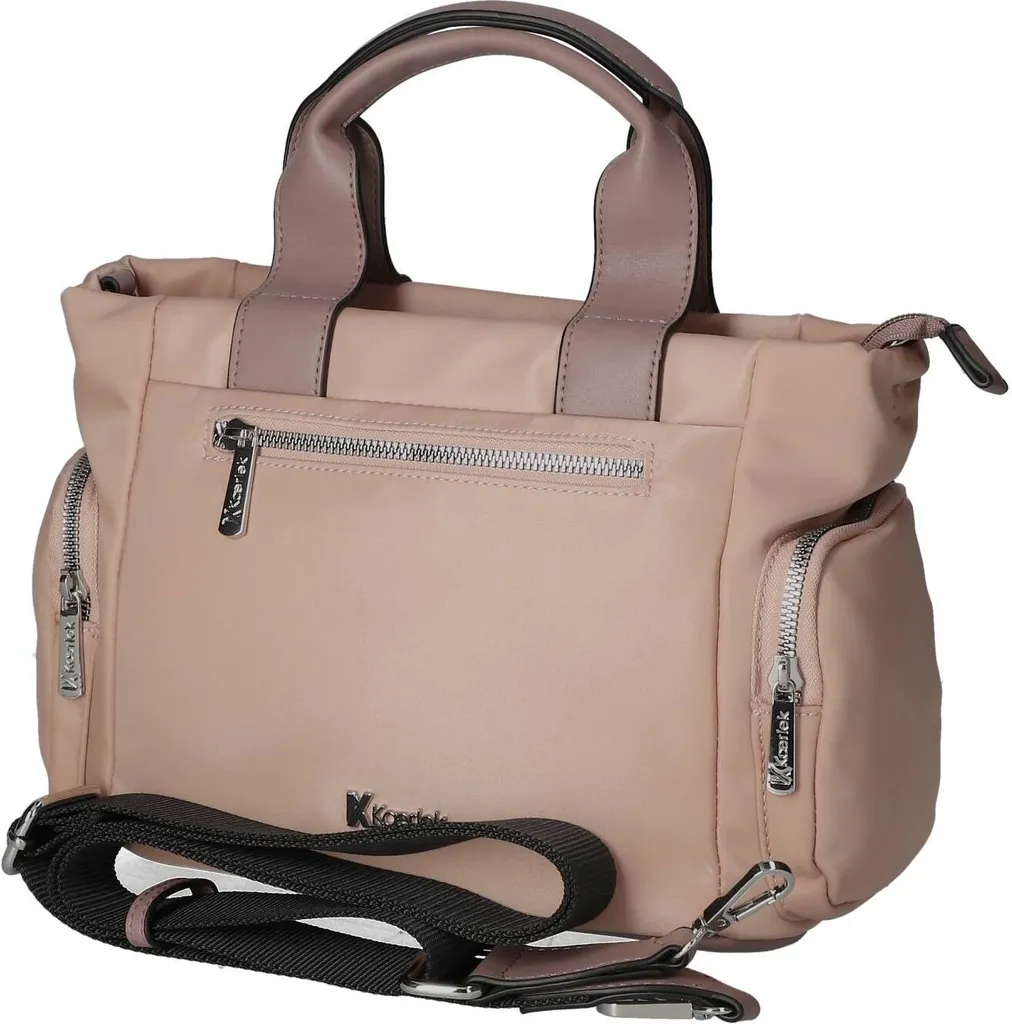 Sac bandoulière en nylon pour femme - Sacoche polyvalente rose mauve
