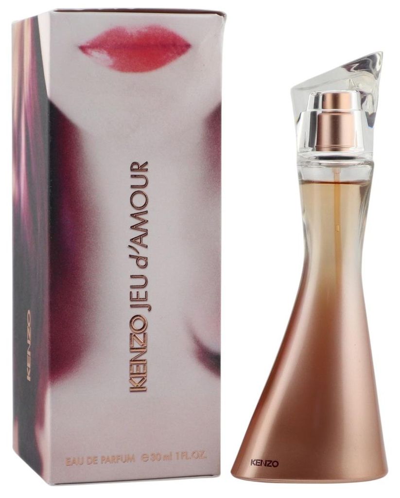 Kenzo Jeu d’Amour Eau de Parfum 30 ml mit eleganter Verpackung und schlankem Flakon in Roségold