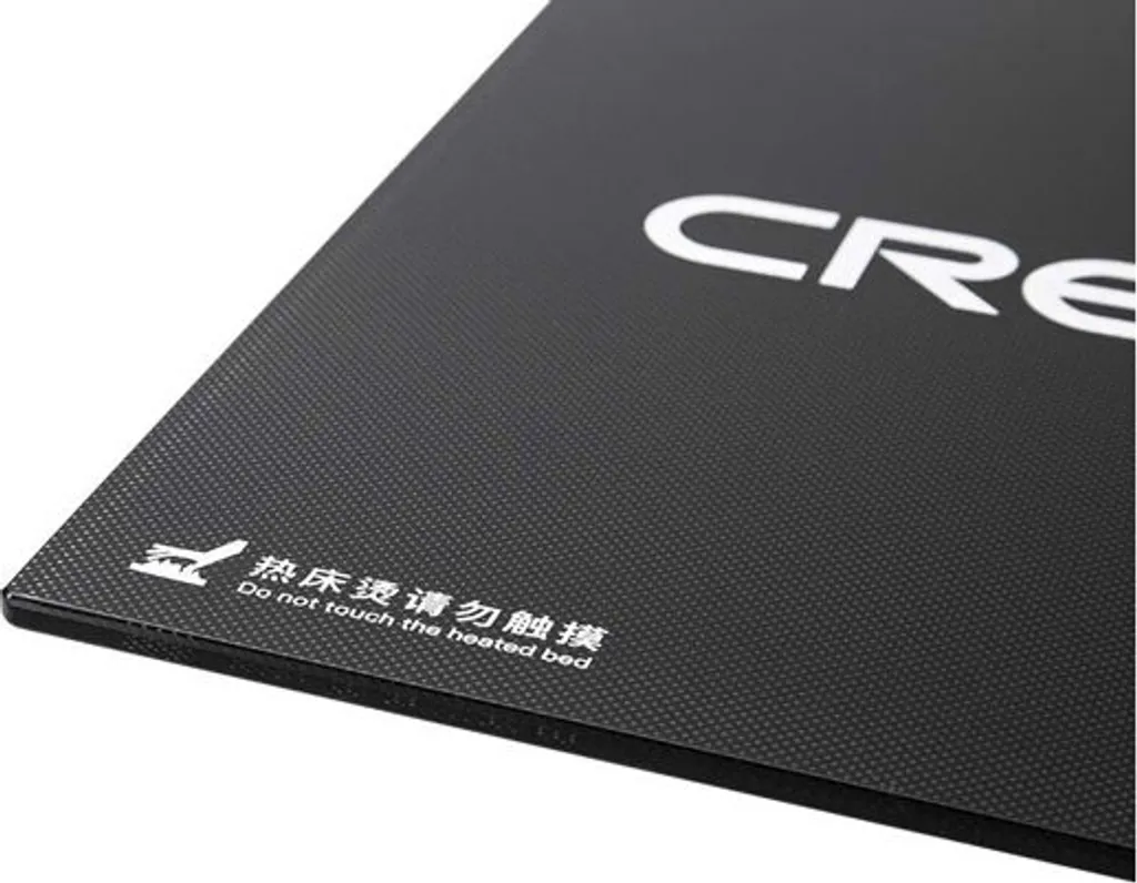 Plateau Verre Carbone Creality Adhérence Optimale et Noir Mat - 5
