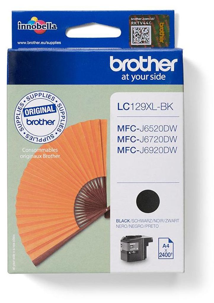 Brother LC129XLBK - noir - original - cartouche d'encre Image du produit 