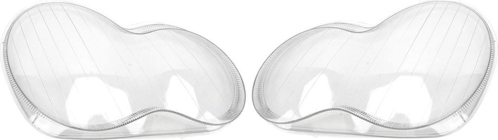 1 Paar Scheinwerferlinsenabdeckungen, transparent, hohe Sichtbarkeit, links/rechts, Ersatz für Mercedes-Benz W203 C-Klasse