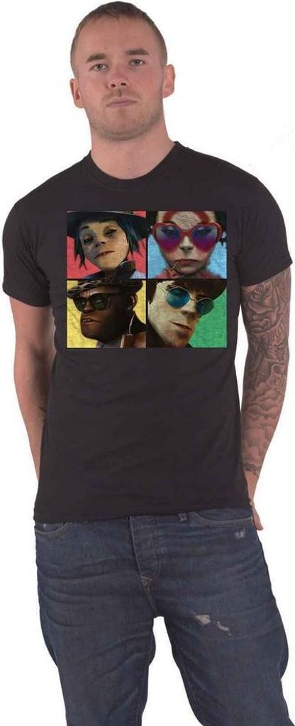 Gorillaz - "Humanz" T-Shirt für Herren/Damen Uni RO5689 (S) (Schwarz)