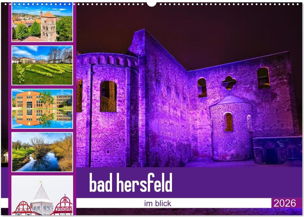 bad hersfeld im blick (Wandkalender 2026 DIN A2 quer), CALVENDO Monatskalender