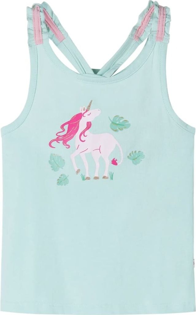 Kinder-Tanktop Helles Minzgrün 140