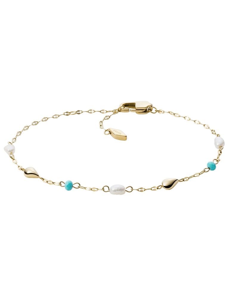 Damen Armband Tranquil Summer aus vergoldetem Edelstahl von Fossil