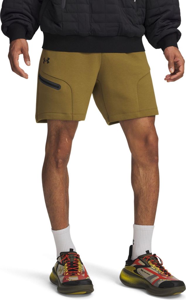 Under Armour Ua Unstoppable Flc Shorts - canteen green, Größe:XXL