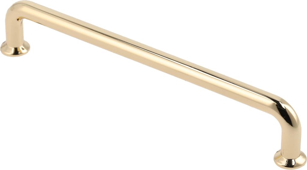 GTV - Möbelgriff NORD | Griff Griffe Möbelgriffe | Lange 14 cm| Bohrlochabstand 12,8 cm |ZnAl |Gold glänzend