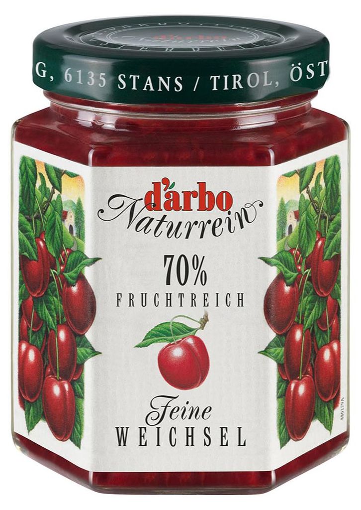 Darbo feine Weichsel Naturrein Fruchtreich Fruchtaufstrich Produktbild 