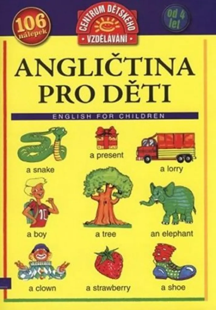 Méthode d'anglais enfant Angličtina pro děti livre d'apprentissage