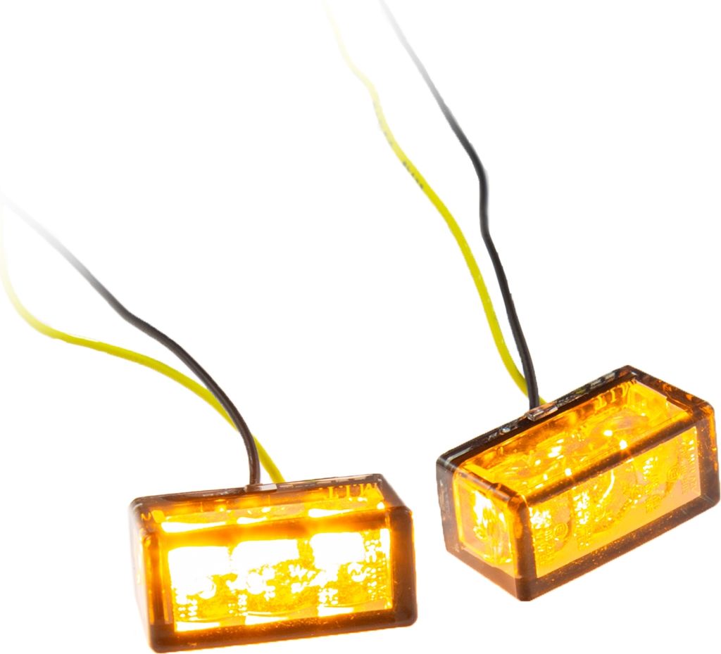 LED-Einbaublinker Brick3 getönt Paar