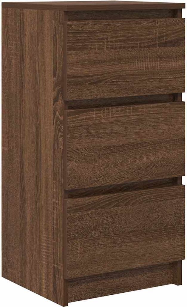 Sideboard Braun Eichen-Optik 37,5x35x76 cm Holzwerkstoff