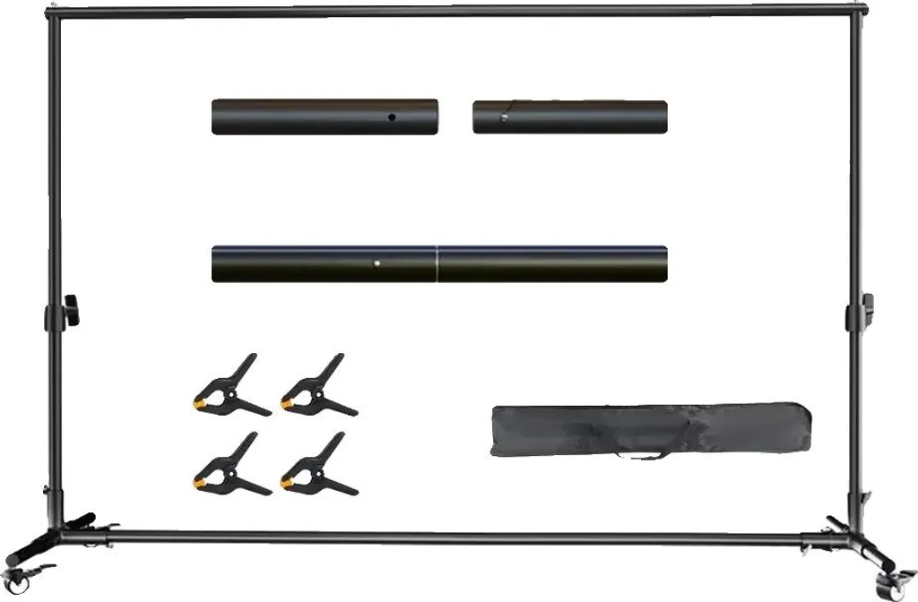 Kit support de fond motorisé 2x3m à roulettes pour photographie pro