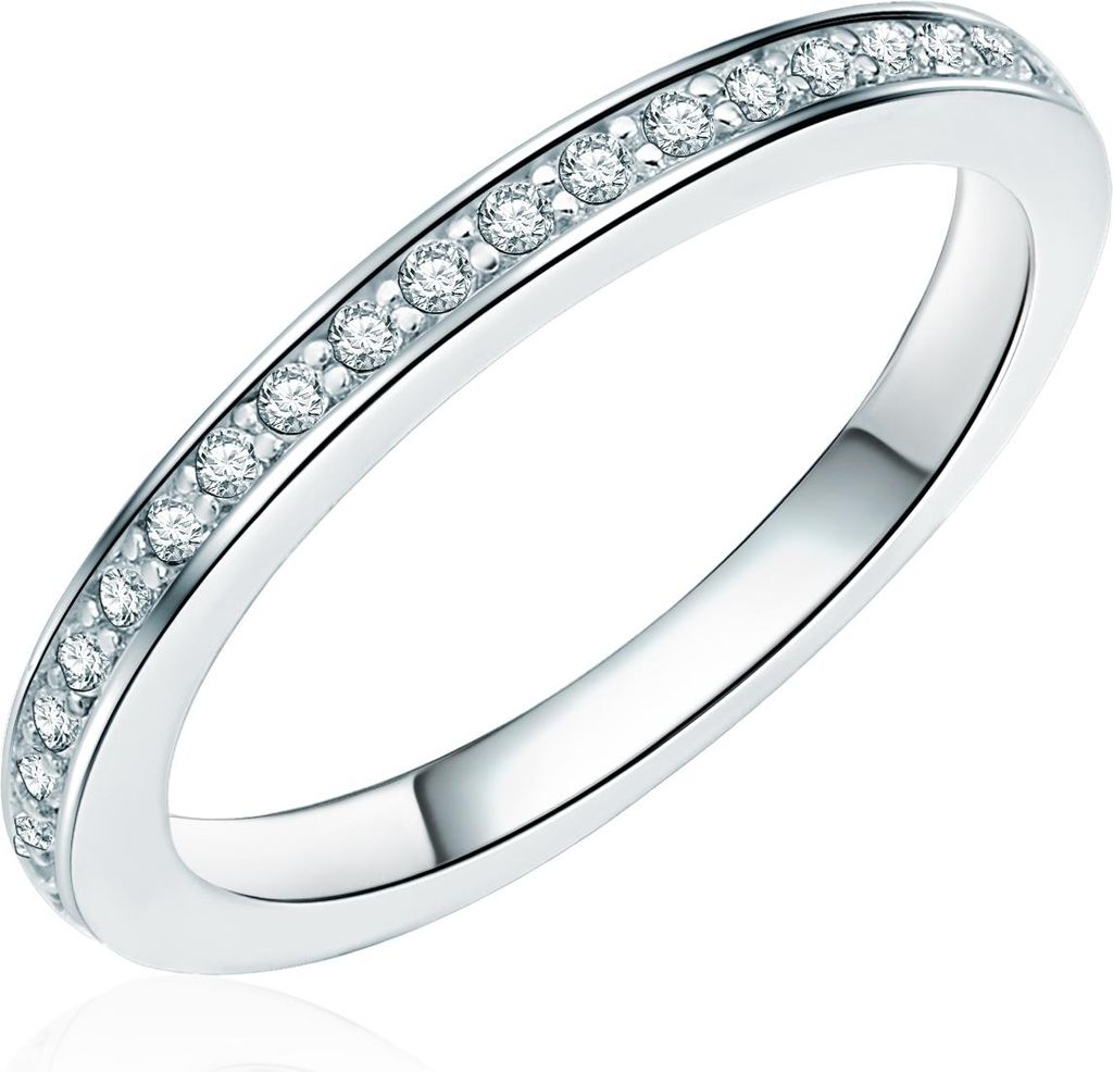 Ring Sterling Silber Zirkonia weiß 50