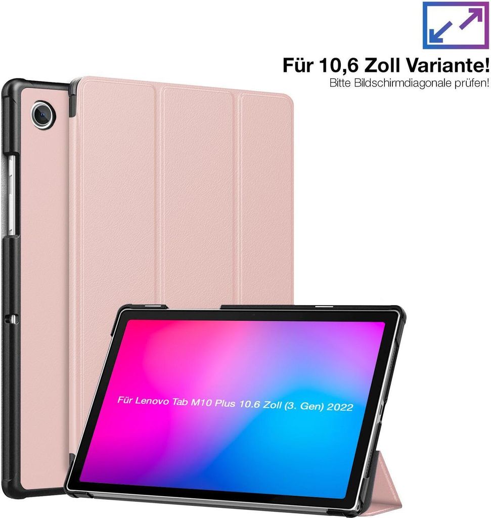 Schutzhülle für Lenovo Tab M10 Plus 10.6 3. Gen 2022 Cover Case Schutz Tablet Farbe: Rosegold